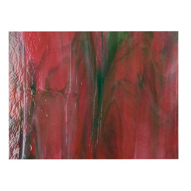 Bullseye 3345-0030 Tranbärsrosa, grön, vit Streaky 3mm