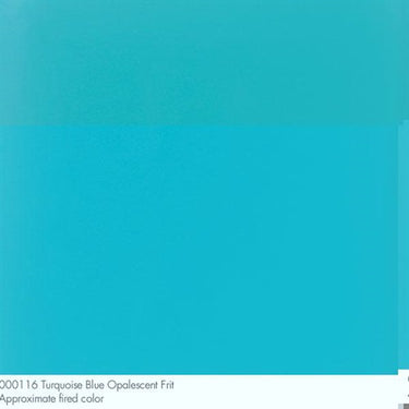 Bullseye 0116-0003 Turkosblå Opak Frit Grov