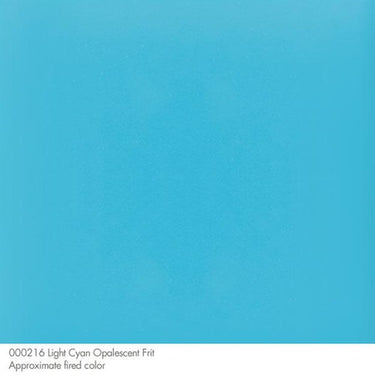 Be 0216-0002 Light Cyan Opaque Fritt Medium