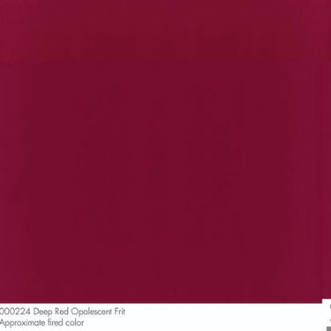 Be 0224-0001 Deep Red Opaque Fritt Fine