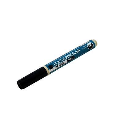 Glas- och porslinsmarkör, 2-4 mm bredd, svart, ogenomskinlig