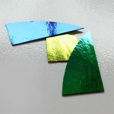 Dichroic rester på svart glas, 100g
