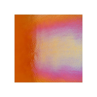 Bullseye 1125-0051 Orange Transp. Iridiserande. 2 mm.