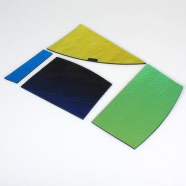 Dichroic rester på svart glas, 100g