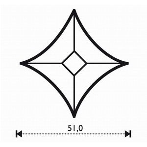 Fasad liten stjärna 5,1cm