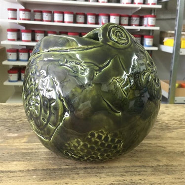 Lergodsglasyr 9344 Oliv