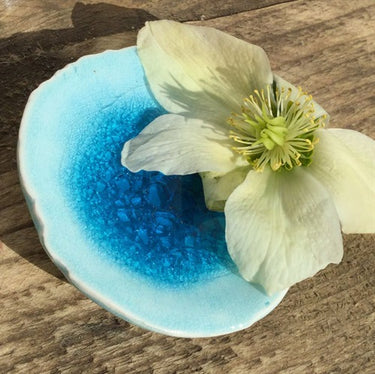 Lergodsglasyr 9352 Turkos Krackelerat