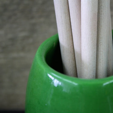 Lergodsglasyr 9376 Äppelgrön