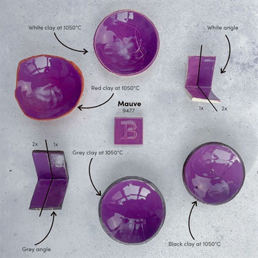 Lergodsglasyr 9477 Ljuslila