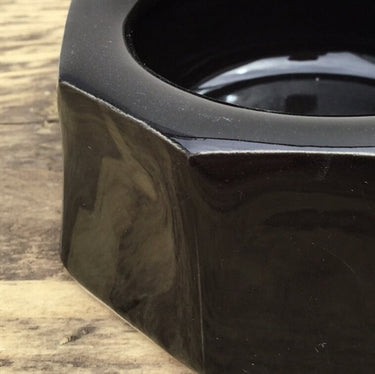 Lergodsglasyr 9589 Svart Blank