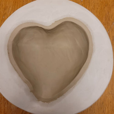Gipsform, litet hjärta, vänster