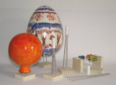 Glasyrstativ set med 3 stavar, 200mm