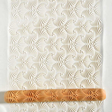 Håndrulle med orkide mønster til keramik