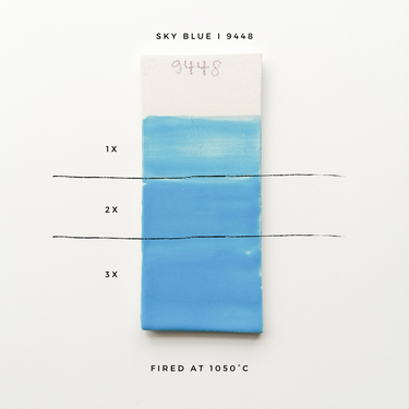 Lergodsglasyr 9448 Sky Blue