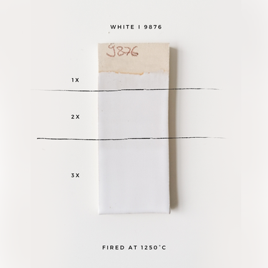 Stengodsglasyr 9876 White Glossy