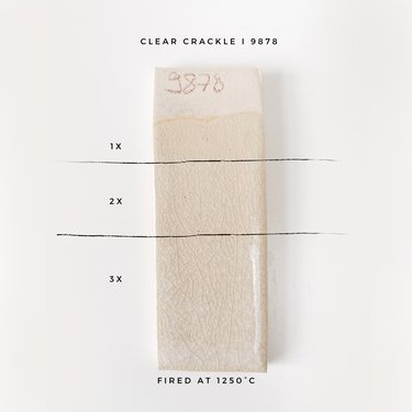 Stengodsglasyr 9878 Clear crackle