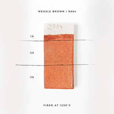 Stengodsglasyr 9884 Brun Stengods