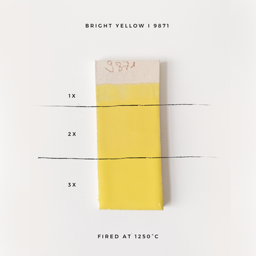 Stengodsglasyr 9871 Rapsgul