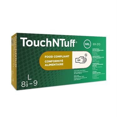 Latexhandskar med talk, 1 kartong, 100 st stl 8,5-9