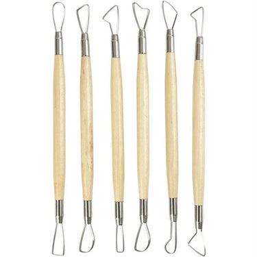 Lerslingor, 20cm, vassa kanter, 6 st