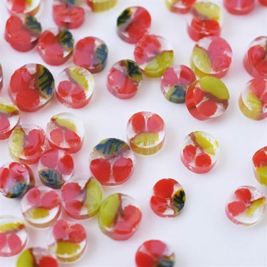 Bullseye Millefiori, CoE90 Körsbär, 10g