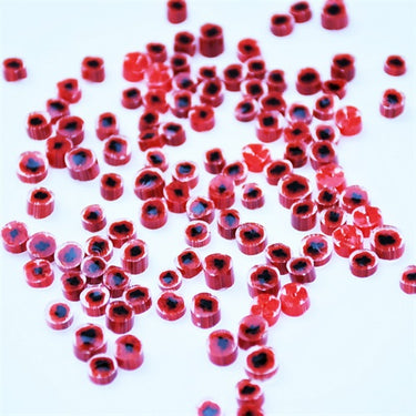 Bullseye Millefiori, CoE90 Röd Vallmo, 10g