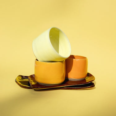 Lergodsglasyr 9349 Bright Yellow