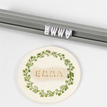 Stämpelsats, bokstäver, siffror, 6mm