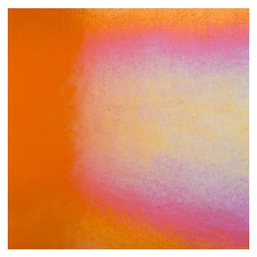 Bullseye 1025-0051 Ljus Orange Transp. Iridiserande. 2 mm.
