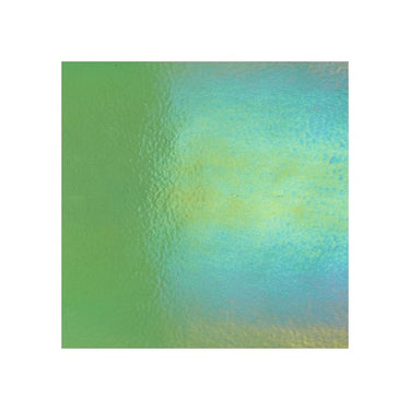 Bullseye 1107-0051 Ljusgrön Transp. Iridiserande. 2 mm.