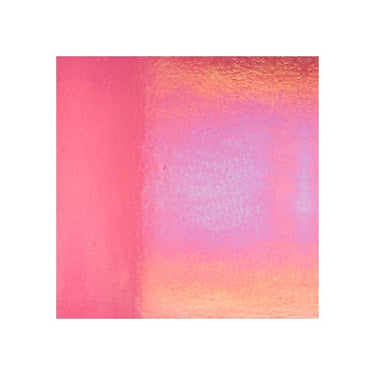 Bullseye 1215-0051 Pink Transp. Iridiserande. 2 mm.