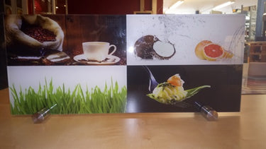 Glashållare, upp till 12mm glas