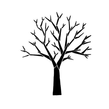 Stencil, "Stylistic tree" 11 x 11cm