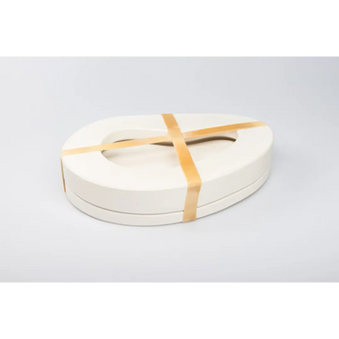 Gjutform – Tallrik med plats för kopp, 28,8 × 20 cm
